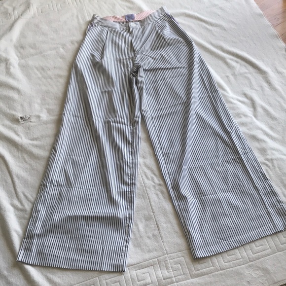 NWT Thierry Colson Striped LouLou Pant Charcoal - Picture 4 of 7